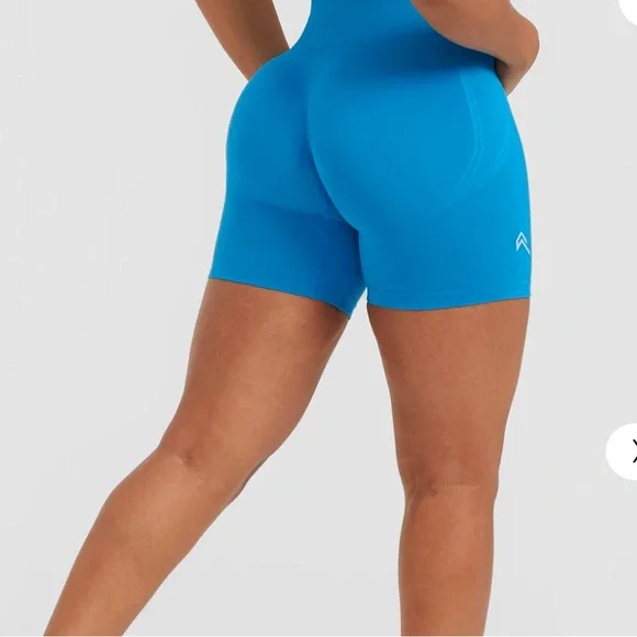 Blue Women's Athletic Shorts - Picture 2 of 8